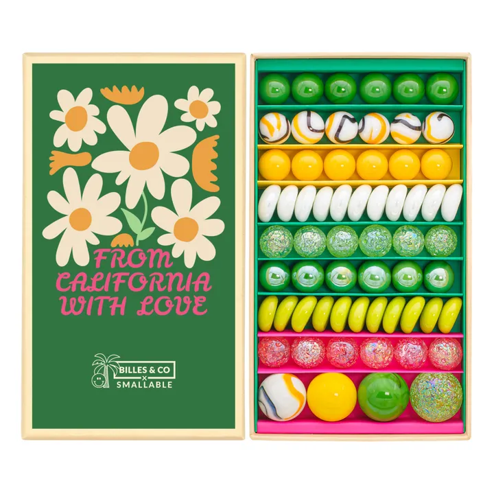 Billes & Co Coffret 61 billes From California with love x Smallable  | Vert