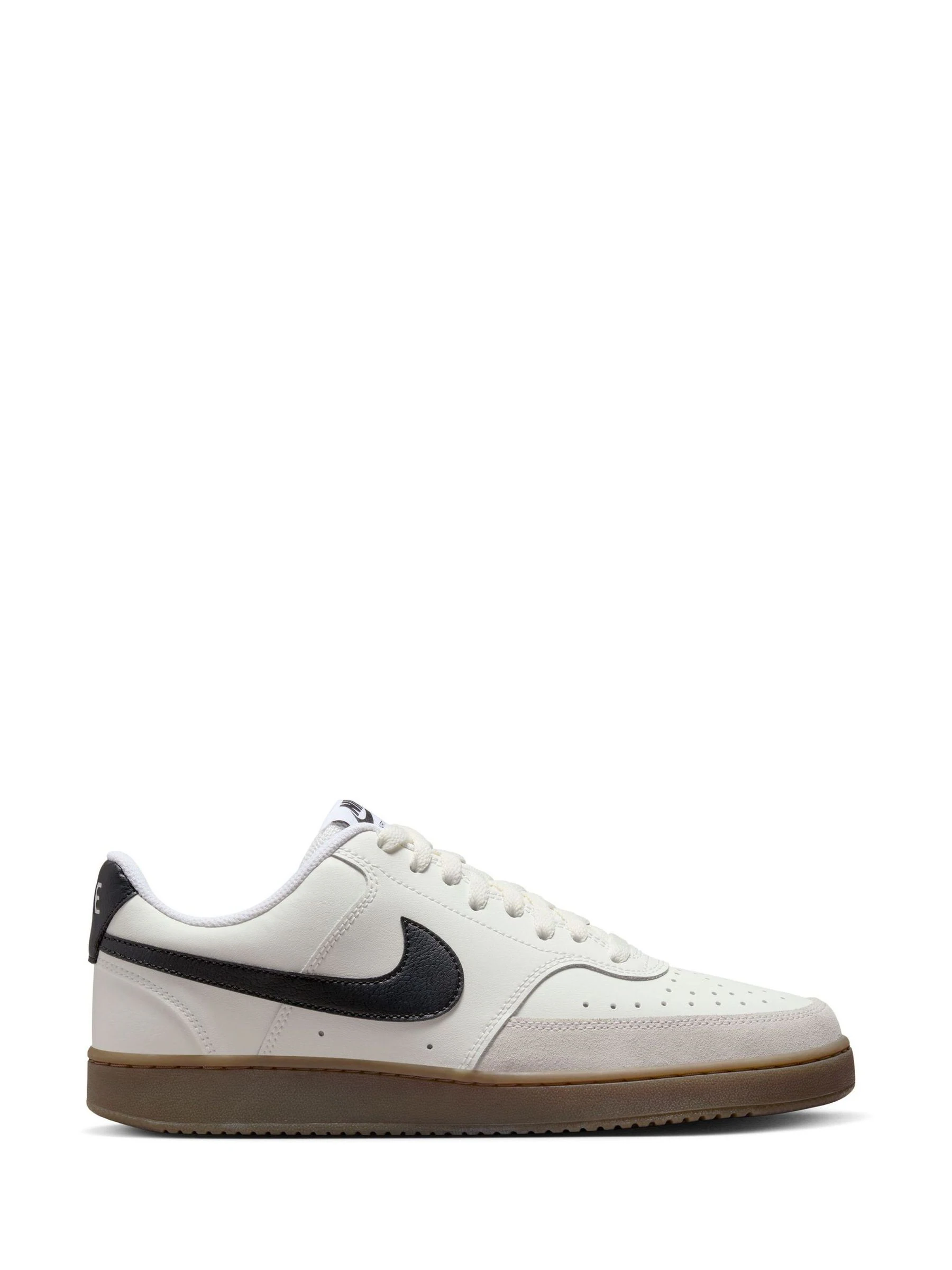 Bruin/wit - Nike Court Vision lage sneakers