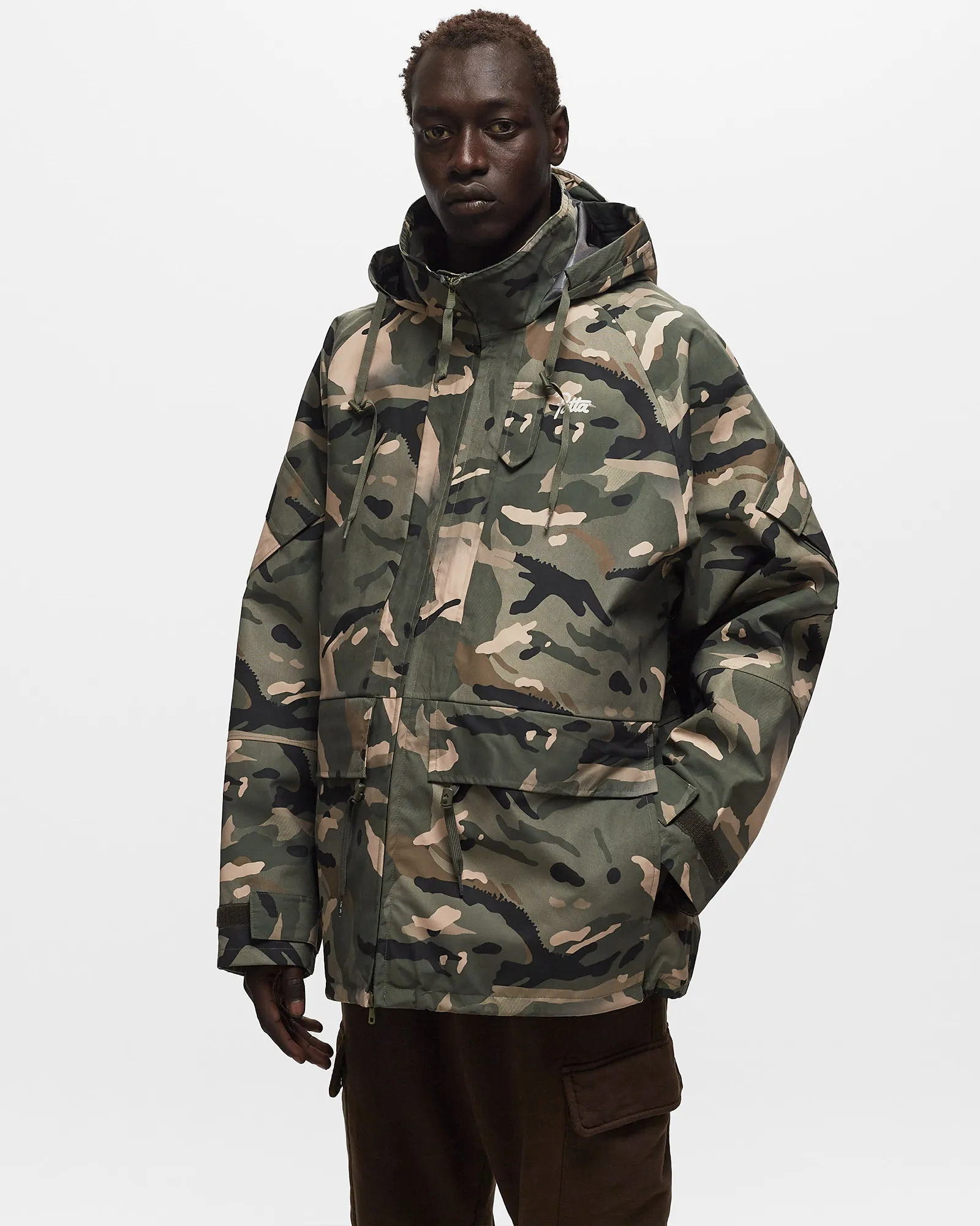 PATTA SPRAY CAMO NYLON TACTICAL PARKA