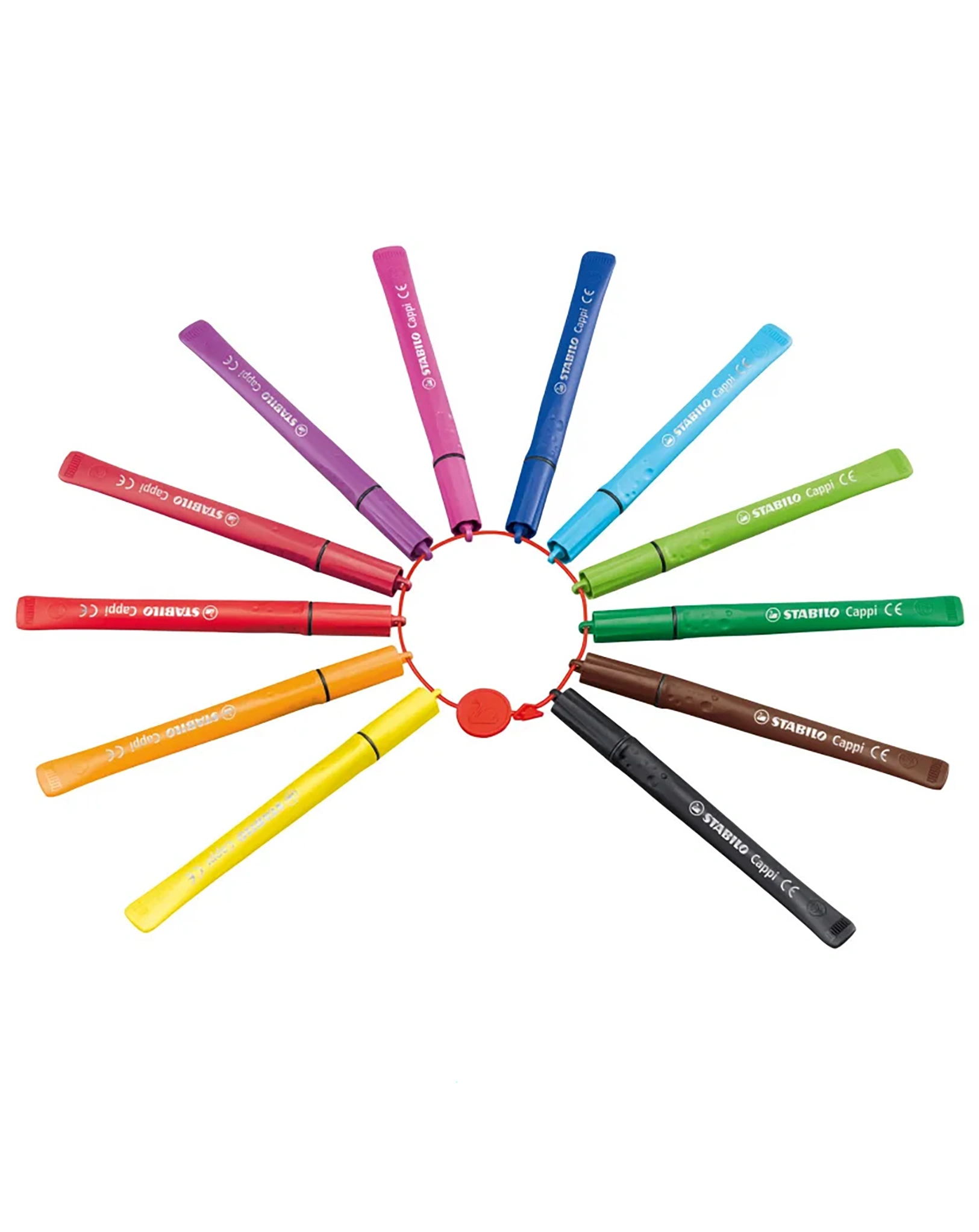Filzstift STABILO® Cappi mit Kappenring 18er-Pack