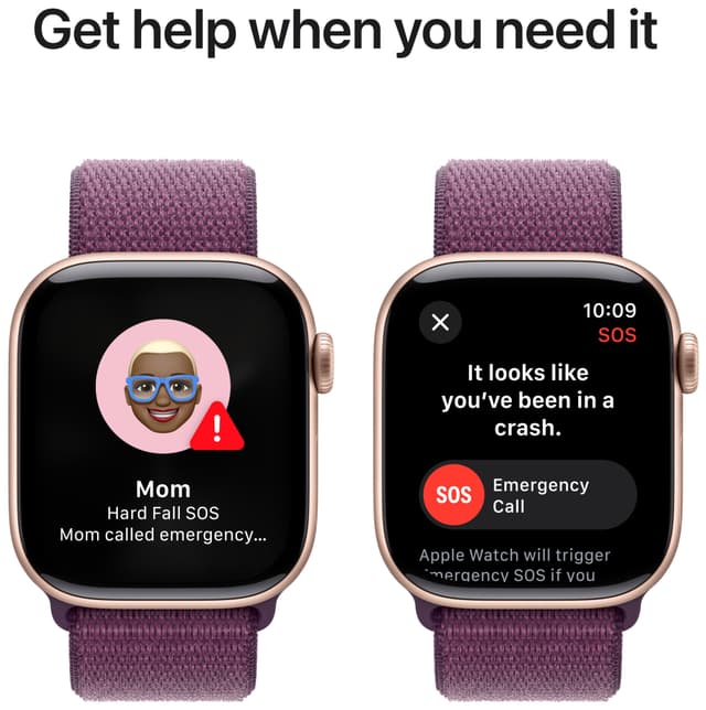 Apple Watch S10 46mm GPS+Cel (Rose Gold Alu/Plum sportsloop)