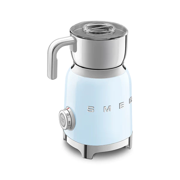 Chocolatière et mousseur de lait 500 W MFF11PBEU bleu azur Smeg