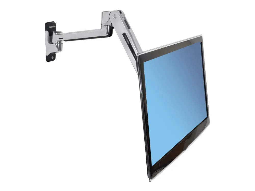 Ergotron LX - Monteringssæt (sidde-standerarm, forlængelse, base, VESA adapter) - for LCD display - kapacitet 3,2-11,3 kg - poleret aluminium - skærmstørrelse: op til 42