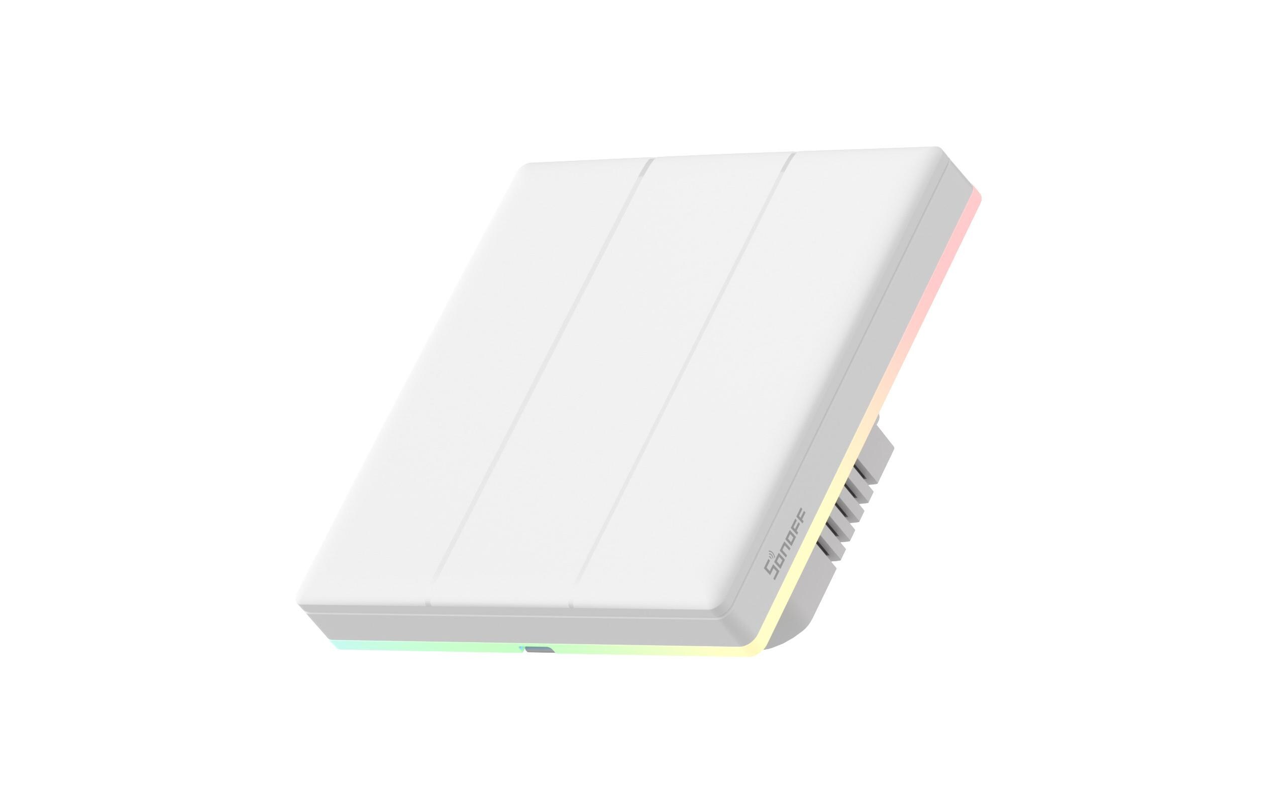 WiFi-Lichtschalt T5-2C-86 3-fach 230 V 15 A 1200 WIntelligenter Wandschalter für die lokale Steuerung