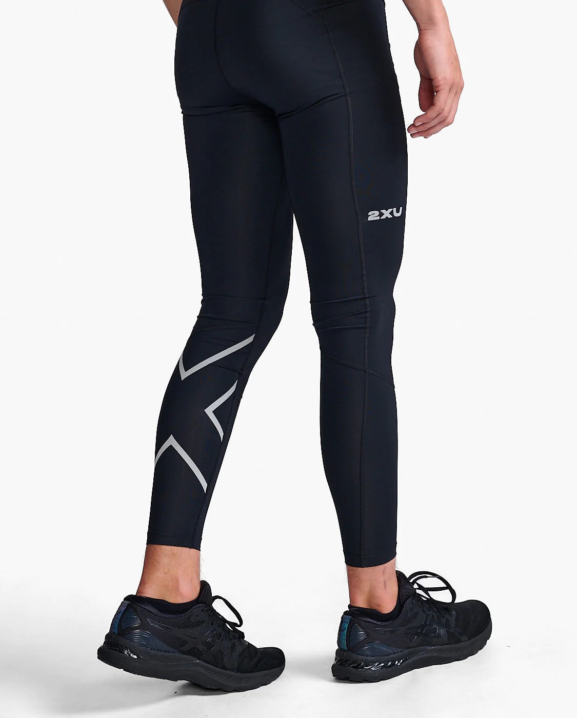 Aero Compression Tights Herre BLACK/SILVER REFLECTIVE