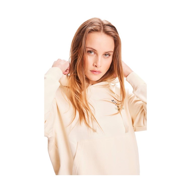 KnowledgeCotton Apparel Daphne The Green Wave Print Hoodie Women