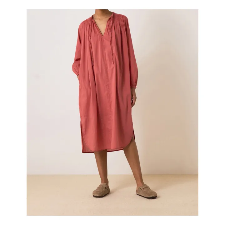 Leon & Harper Robe Rizhom Coton Bio | Bois de rose