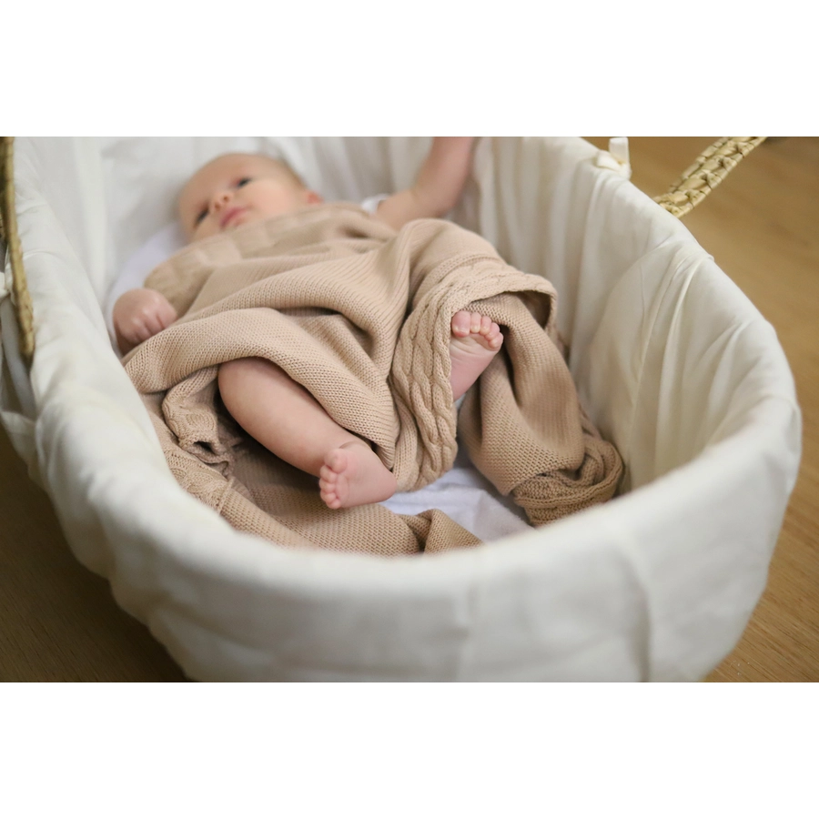 VINTER&BLOOM Decke Joy Almond Beige