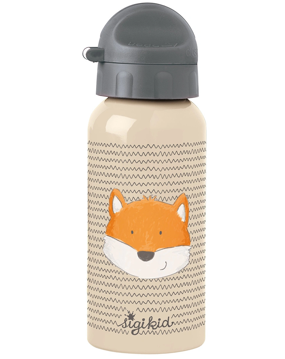 Trinkflasche TIERFREUNDE (400ml) in beige