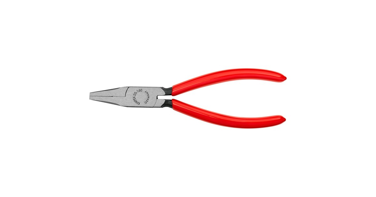 KNIPEXPlatbuigtang 20 01 160 grijptang  (Rood)