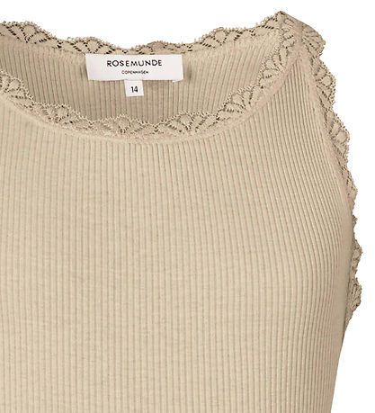 Rosemunde Top - Lang - Beathe - Rib - Silberstreifen m. Spitze