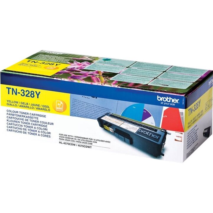 Brother TN-328Y - Cartouche de toner originale – Jaune