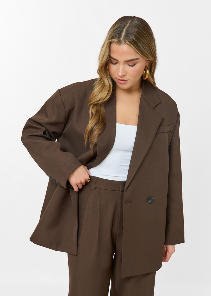 Amy blazer choco bruin