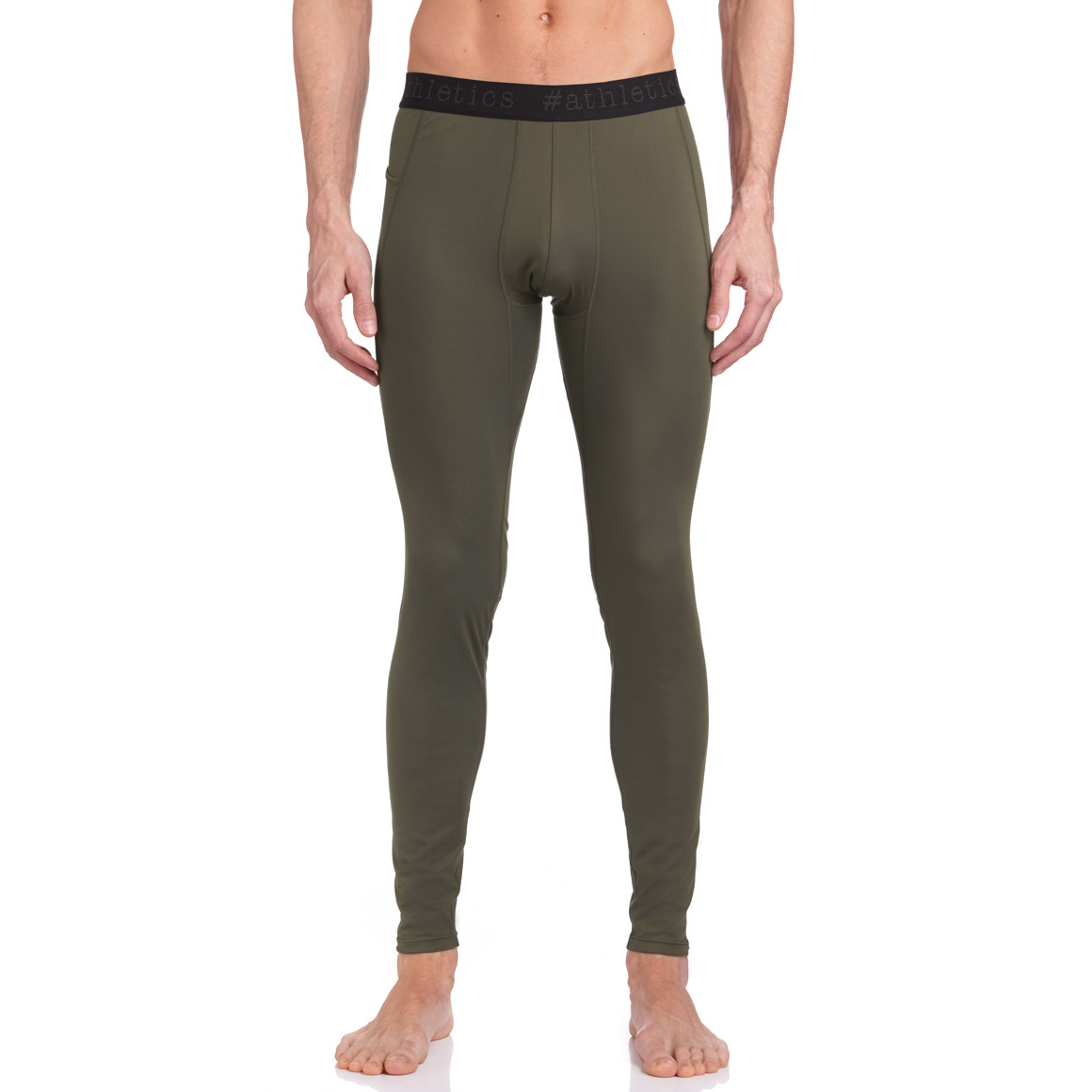 VanVaan Herren Sport-Tights mit Webbund oliv
