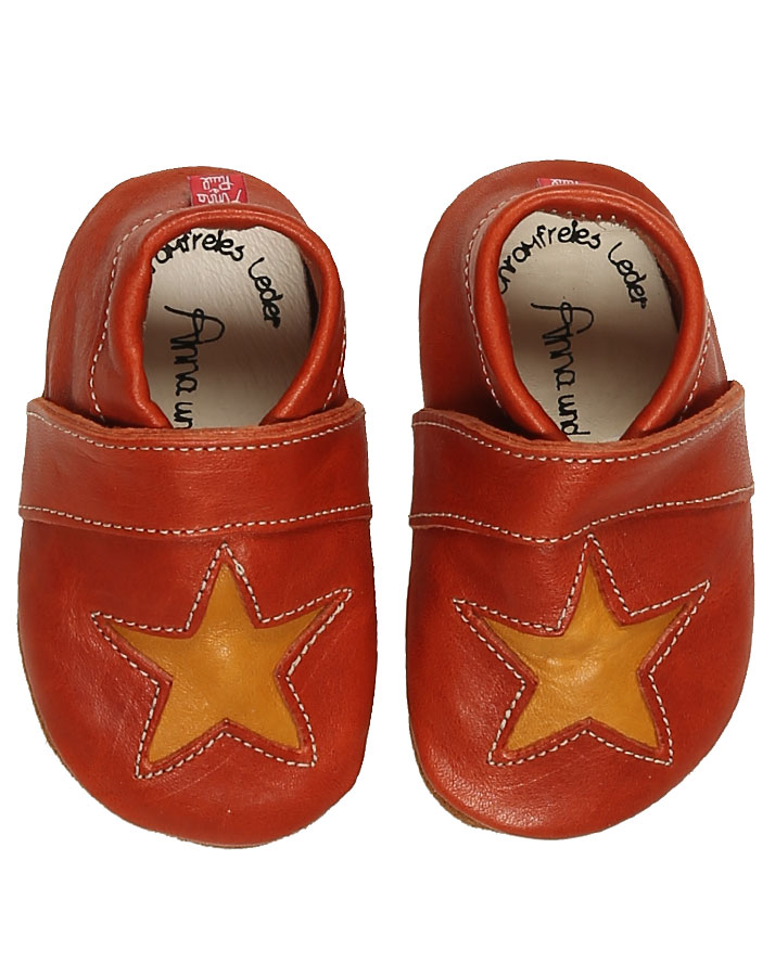 Krabbelschuhe STELLA in ziegel