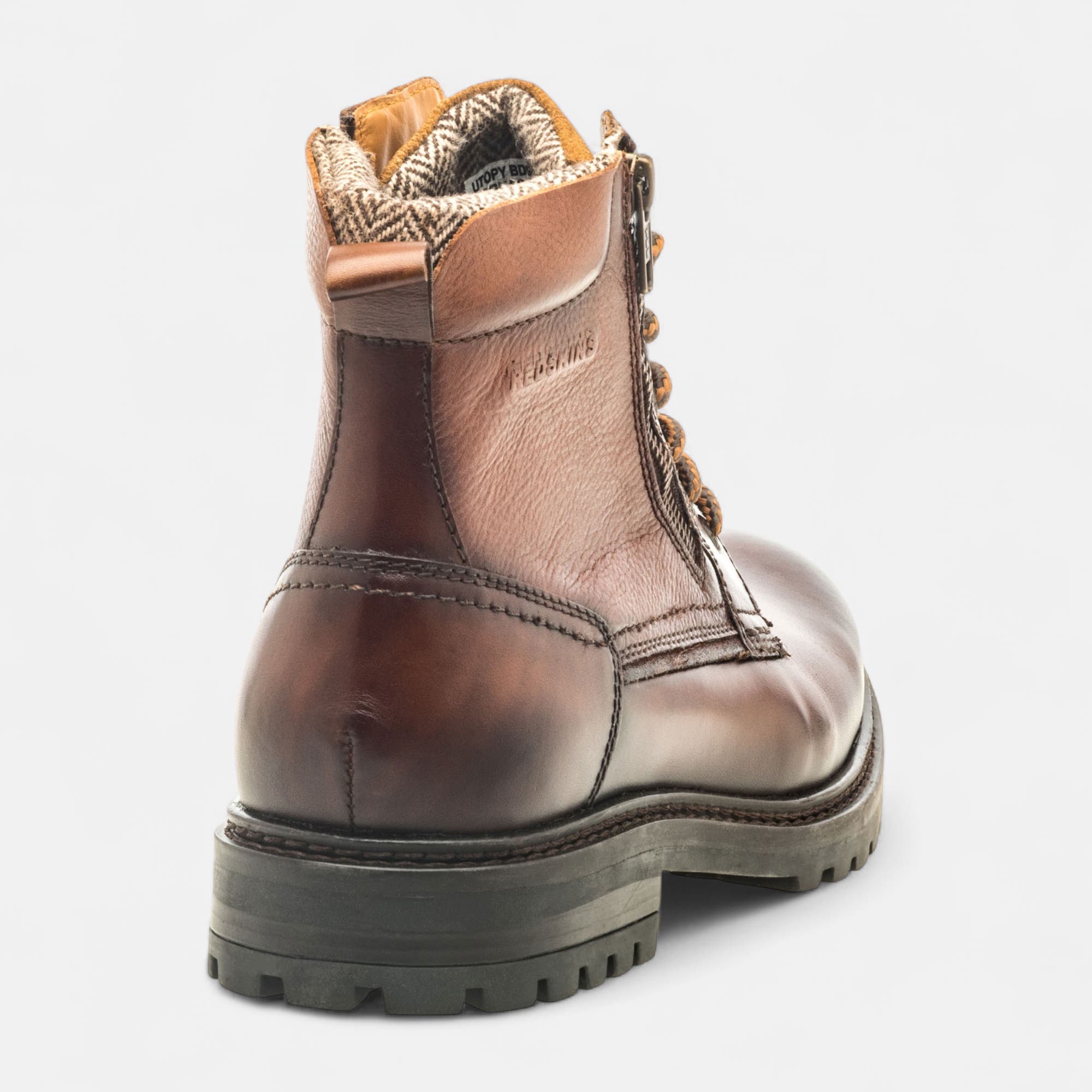 Boots Homme en cuir cognac