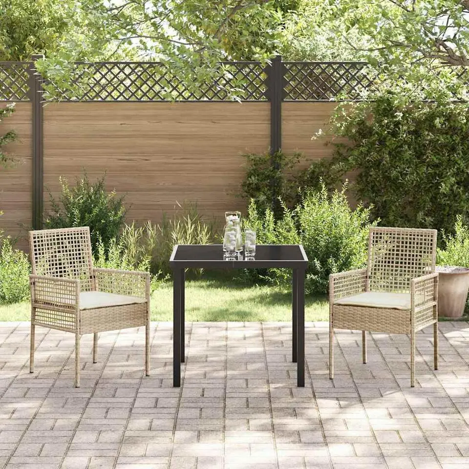 vidaXL - Tuinstoel - Beige - Poly rattan - 53 x 60 x 85cm