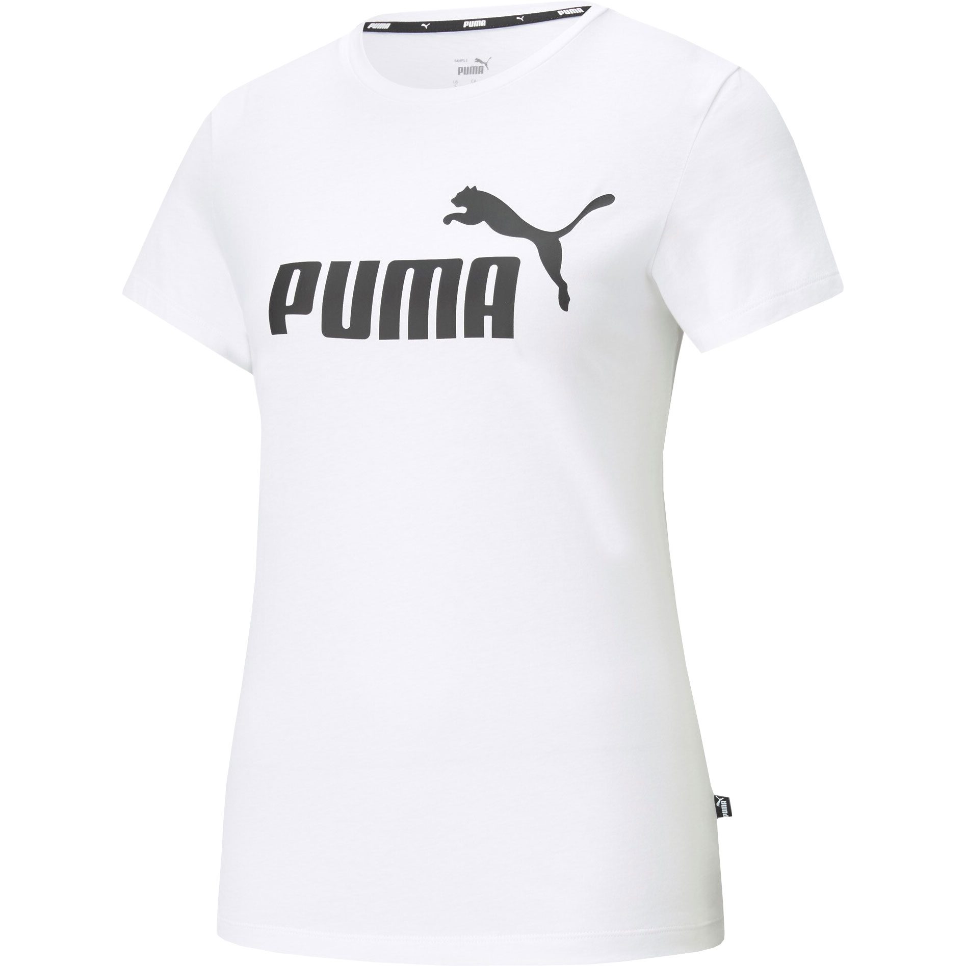 Puma Essentials Logo T-Shirt Damen puma white