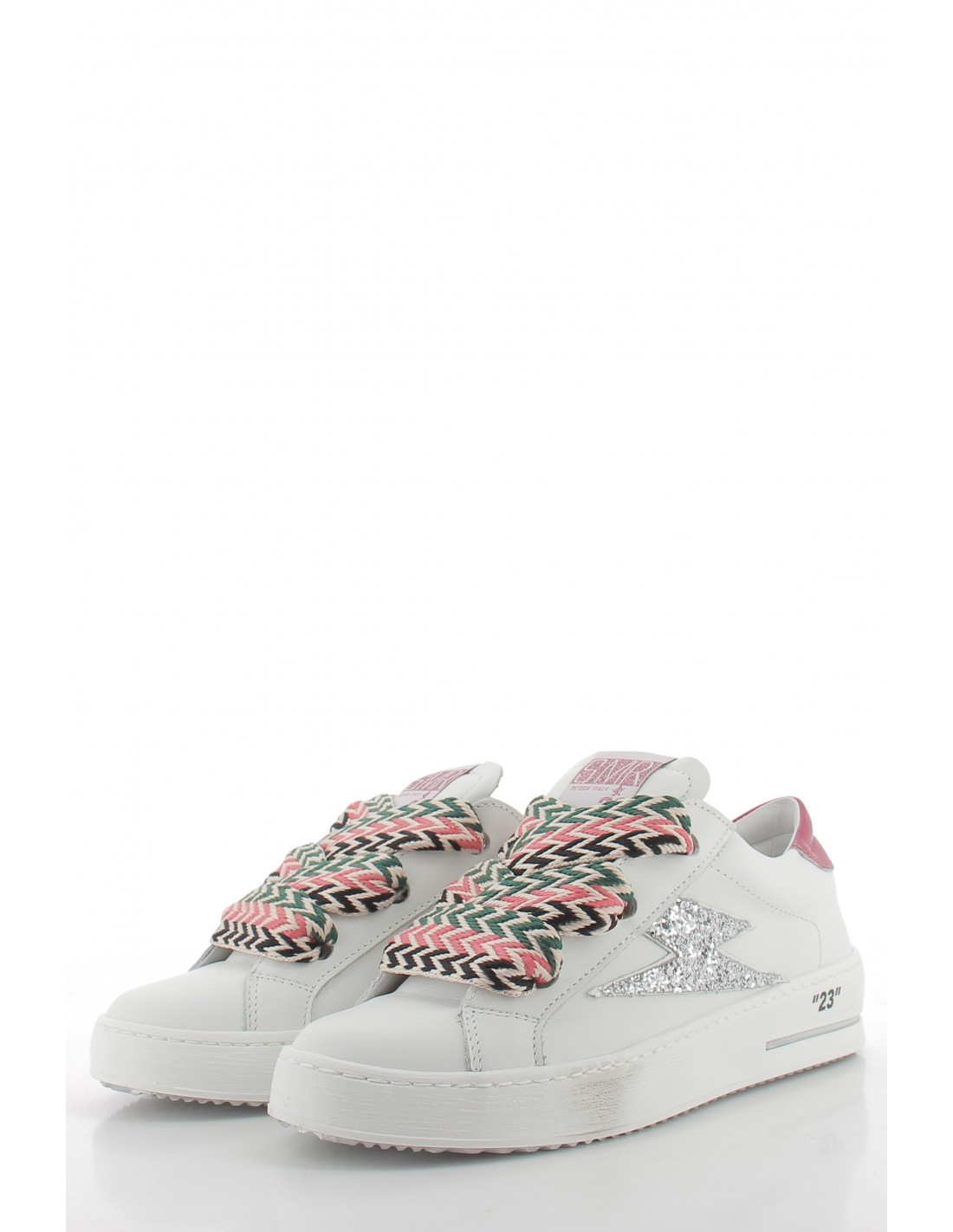 semerdjian Baskets de Ville Femme Rosy Blanc/Rose