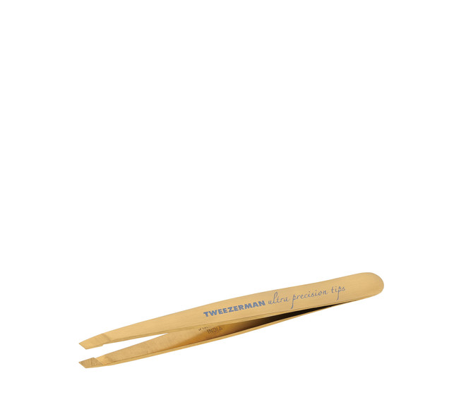 Tweezerman Ultra Präzision Pinzette Schräg, Gold
