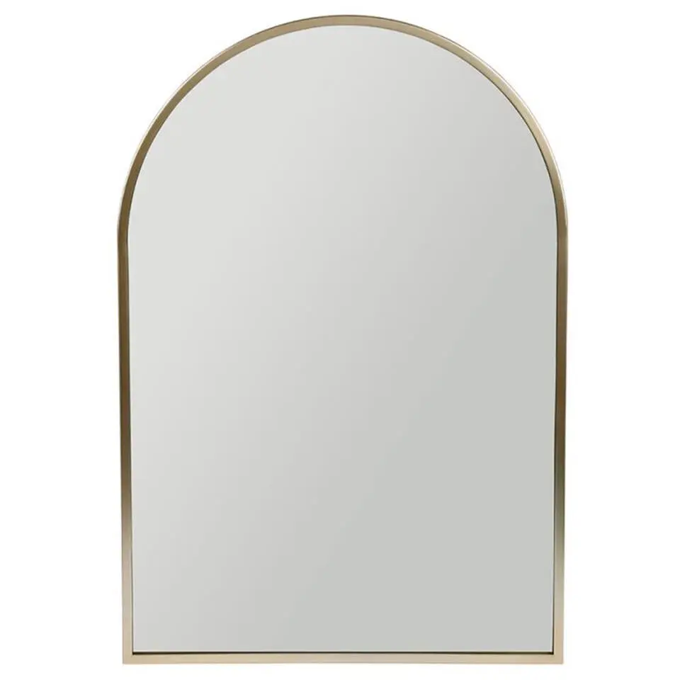 Ostaria Wandspiegel Arch - goud - metaal - halfrond - 40 x 60 cm