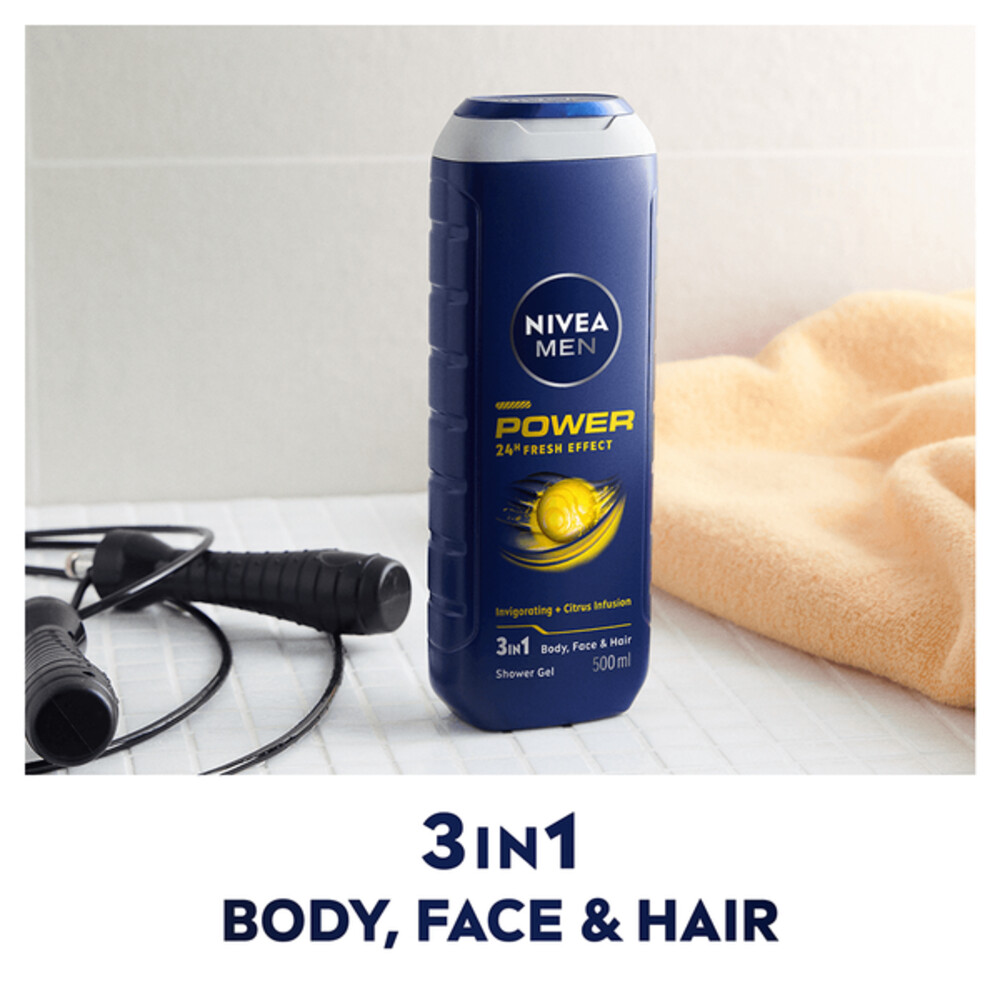6x Nivea Men Douchegel Power Refresh250 ml