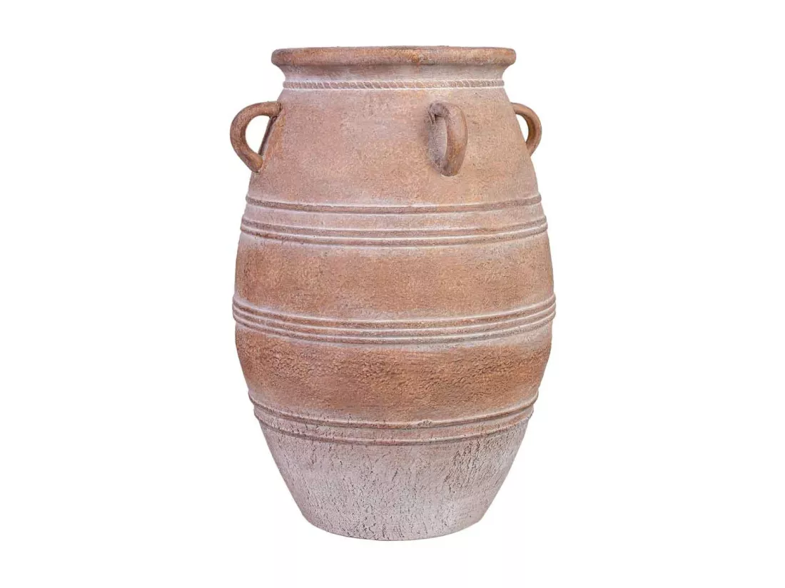 Vase en magnésium marron 37x37x56h cm