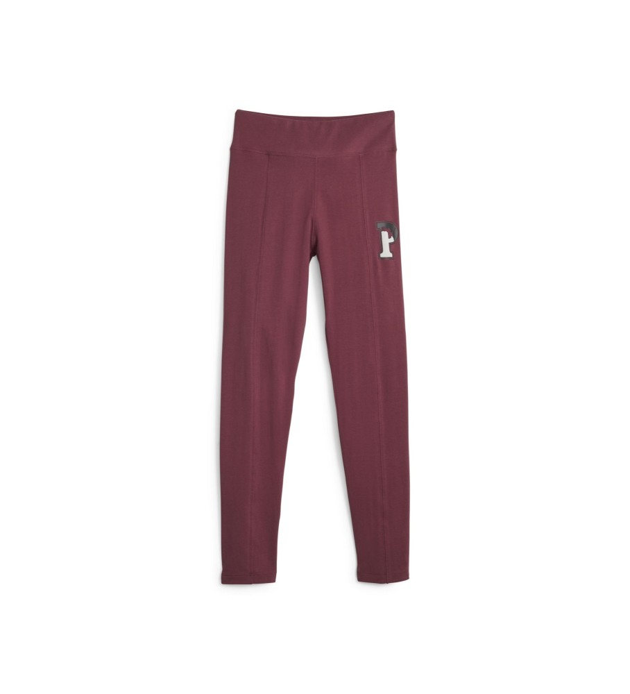 Calça legging de cintura alta Puma Maroon Squad