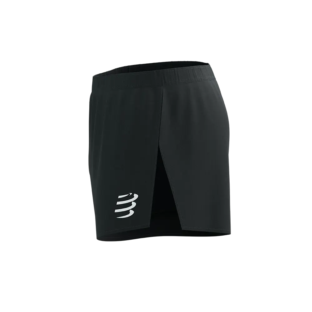 Compressport Racing Split Hardloopbroek Kort Zwart Heren
