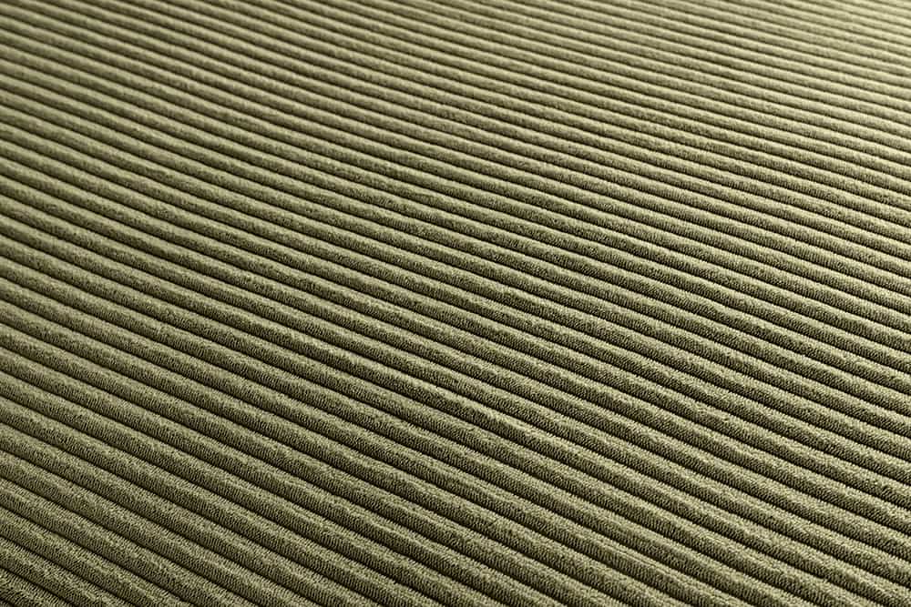 Design Ecksofa ATMOSPHERE XL 245cm grün Cord Federkern inkl. Kissen