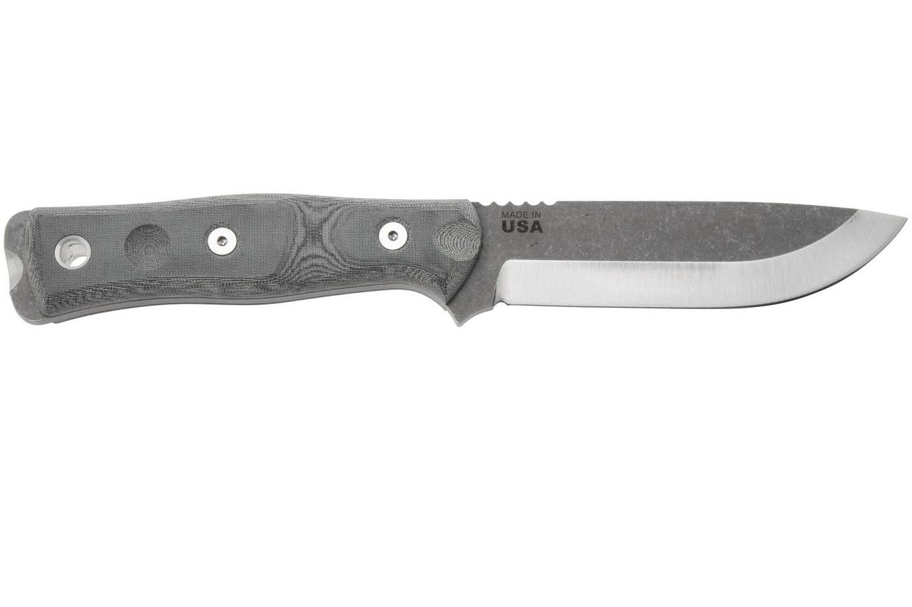 TOPS Knives Fieldcraft B.O.B. BROS-TBF BLM, 1095 Tumbled Finish, Black Linen Micarta, bushcraftmes, Brothers Of Bushcraft design
