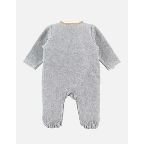 Babou & Kendi Pyjama Babou velours gris 3 mois - NOUKIE 'S