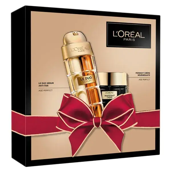 Kit de Presente L'Oréal Paris Age Perfect - Creme Midnight 50ml e Sérum Duo 30ml