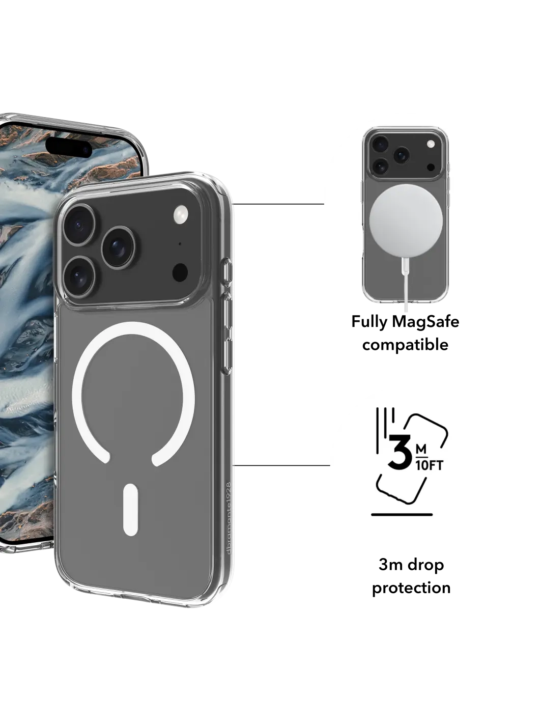 iPhone 17 Pro Hardcase Hülle Clear Case Iceland Pro MagSafe Recycled (IM63CL006697) - Transparent
