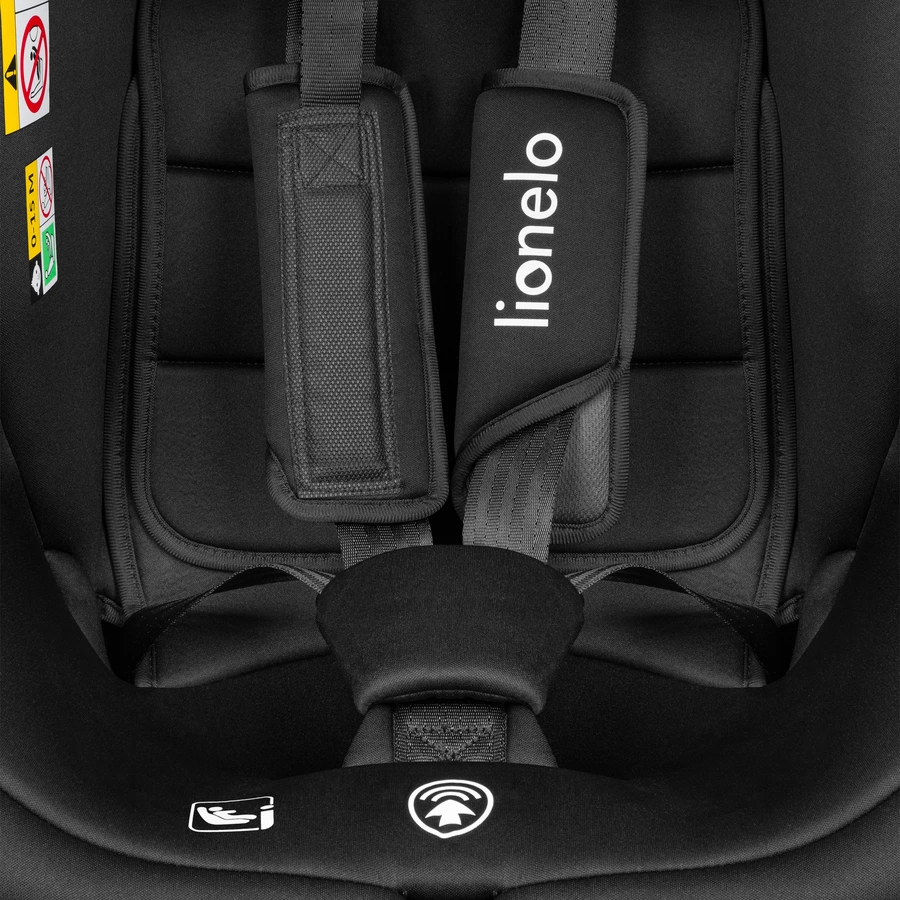 lionelo Kindersitz Bastiaan i-Size Black Grey