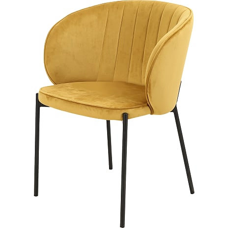Michelle spisebordsstol - karry velour