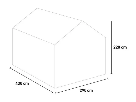 Serre de jardin en aluminium polycarbonate avec porte et fenêtre KLEIN