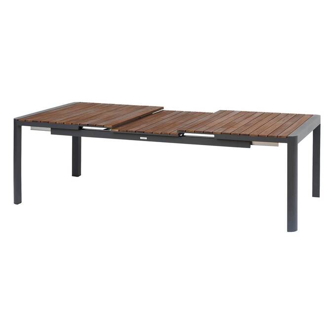 Table de jardin extensible PARADIZE Effet Noyer & Graphite