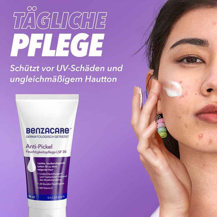 Benzacare Anti-Pickel Feuchtigkeitspflege SPF 30, 50 ml