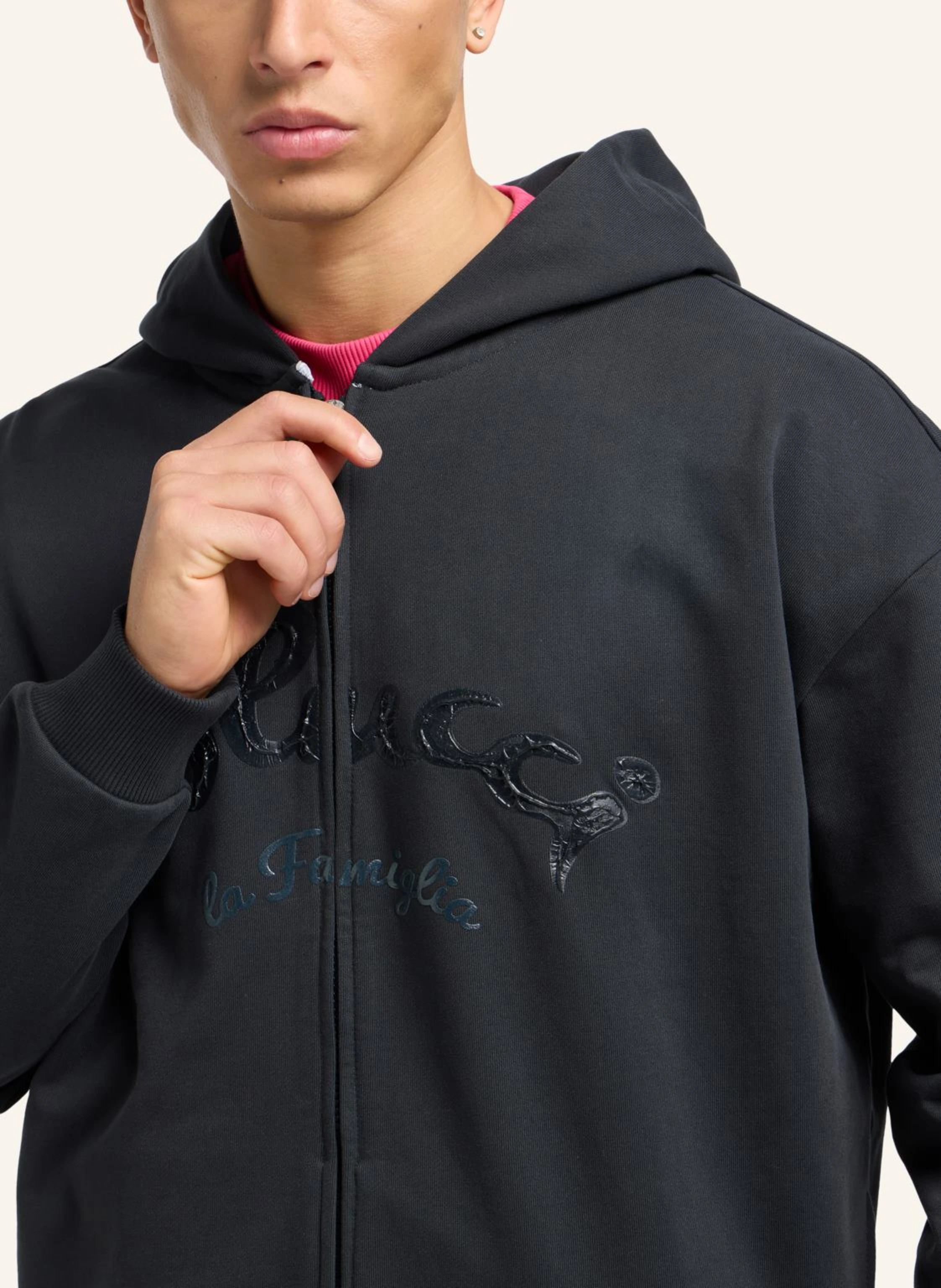 CARLO COLUCCI Oversize Sweatjacke - La Famiglia DRASIGH