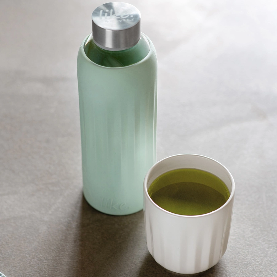 Villeroy & Boch Glas-Trinkflasche To Go & To Stay 0,5 Liter mint