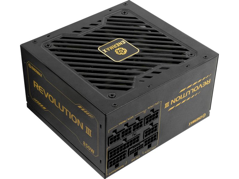 Enermax Netzteil Enermax Revolution 3 850 W 850 Watt 80 PLUS Gold Vollmodulares ATX 3.1-Netzteil