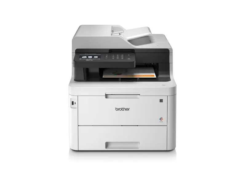 Brother MFC-L3770CDW - Multifunktionsprinter - farve - LED - Legal (216 x 356 mm) (original) - A4/Legal (medie) - op til 24 spm (udskriver) - 280 ark - 33.6 Kbps - USB 2.0, LAN, Wi-Fi(n), USB vært, NFC - med Brother PRINT AirBag til 15.000 sider