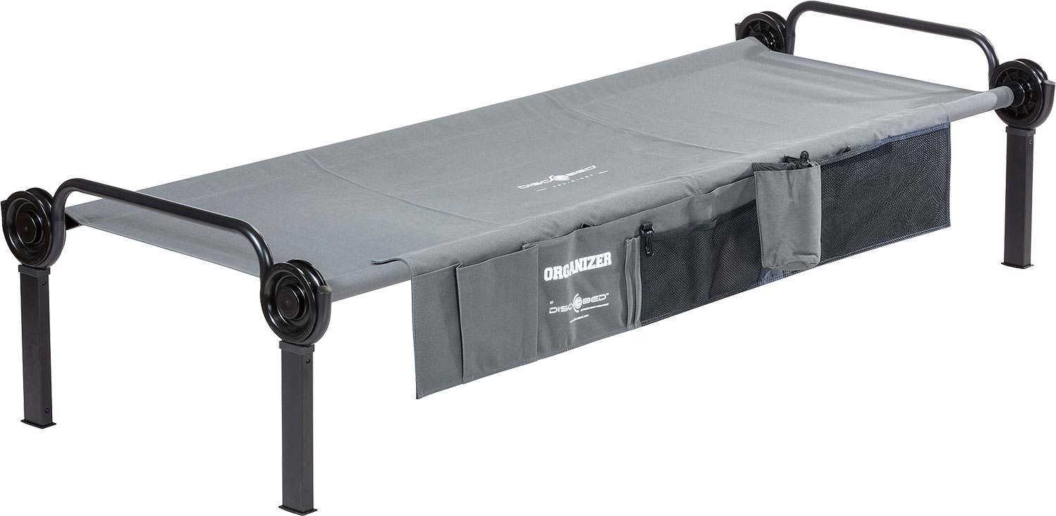 Disc-O-Bed Organizer Seitentasche für Single L und Sol-O-Cot Feldbett grau