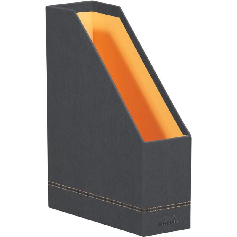 Rhodiarama Porte-revues, en similicuir, 10 x 25 x 31 cm