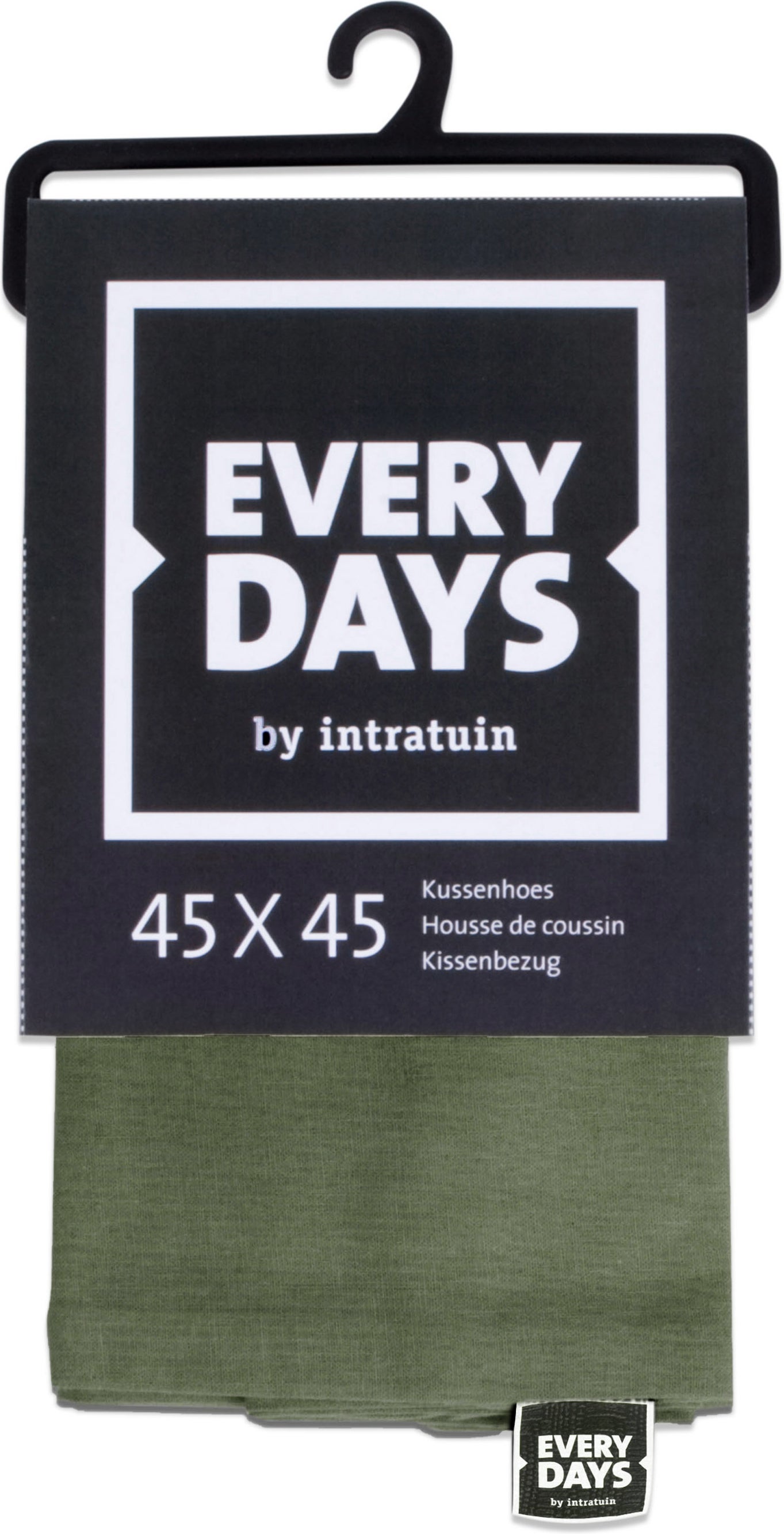 Everydays kussenhoes Katoen licht groen 45 x 45 cm