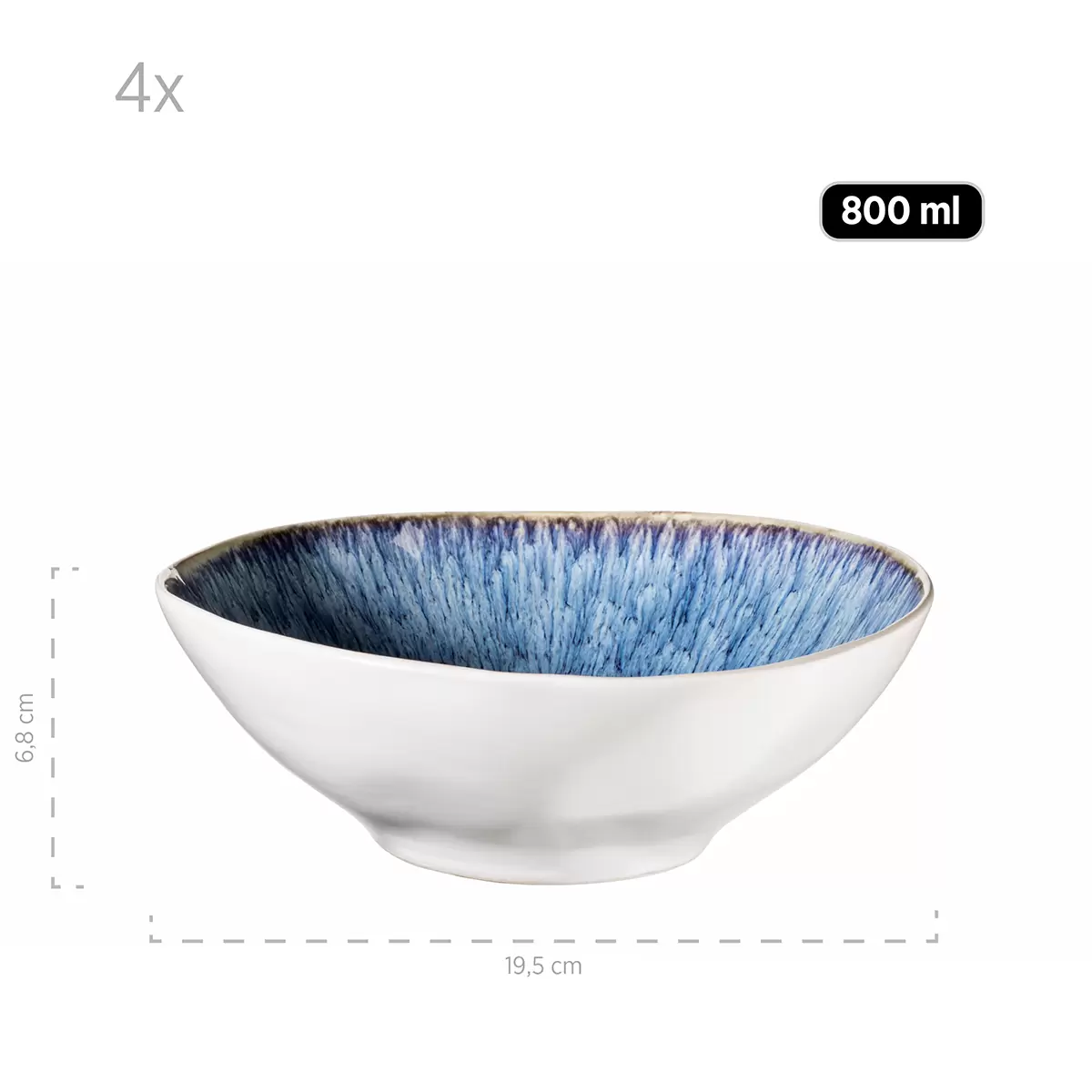 Bowl Set 9tlg. FROZEN Blau