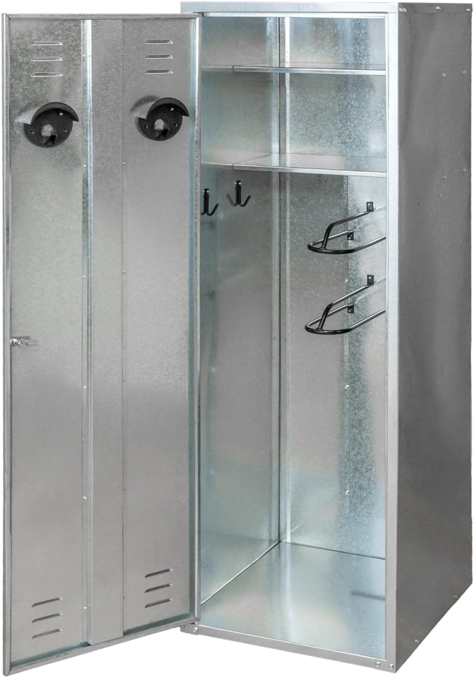 VOSS.farming Sattelschrank für 2 Sättel 60x60x180cm verzinktes Stahlblech mit Schloss