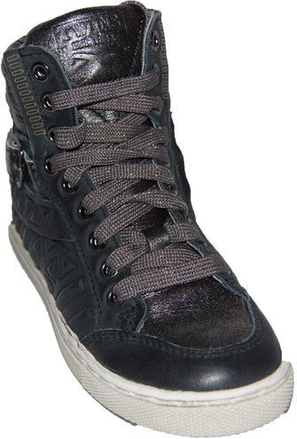 Twins - 508 - Halfhoge Veterschoenen - Taupe - Leer