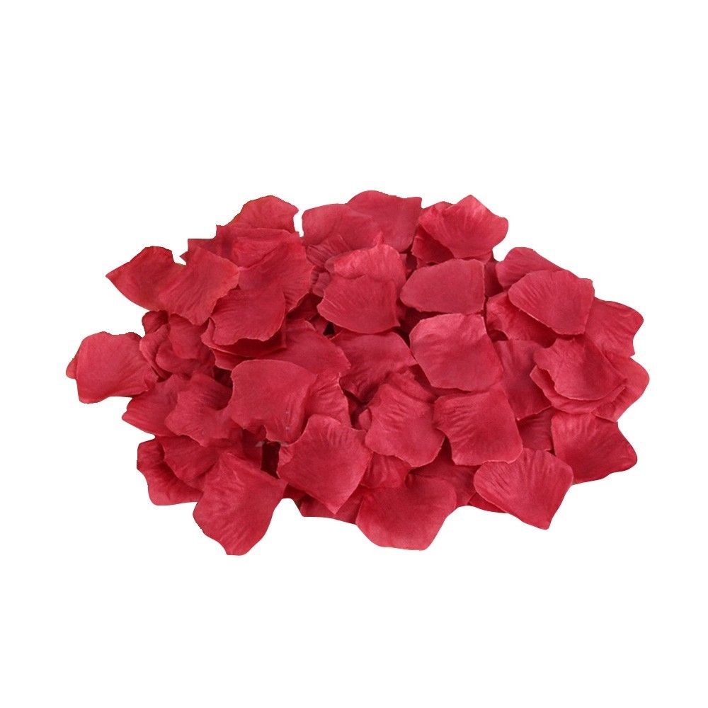 (1000er Set) Romantische Rosenblätter Blumenblüten Party Deko für Hochzeiten / Party - Rot